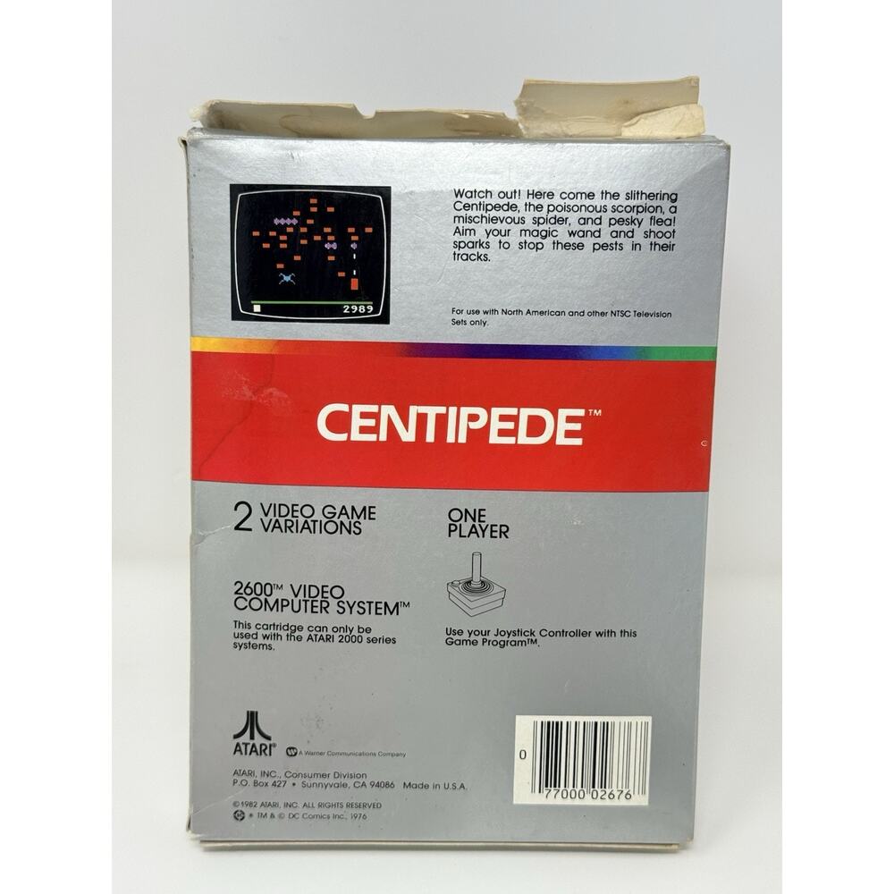 Centipede Atari 2600 1981 Complete CIB Comic Tested - Picture 4 of 10